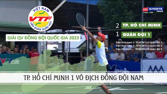 TP. Hồ Chí Minh lên ngôi vương tại  Giải Quần vợt Vô địch đồng đội quốc gia 2023 - Ảnh 1.