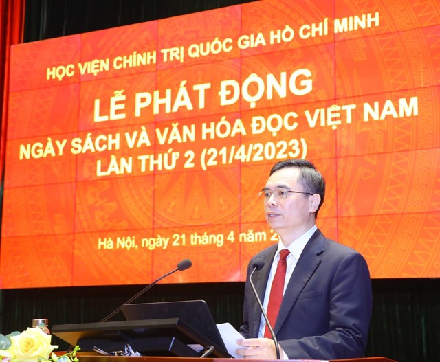 Học viện Chính trị quốc gia Hồ Chí Minh phát động Ngày Sách và Văn hóa đọc 2023 - Ảnh 2.