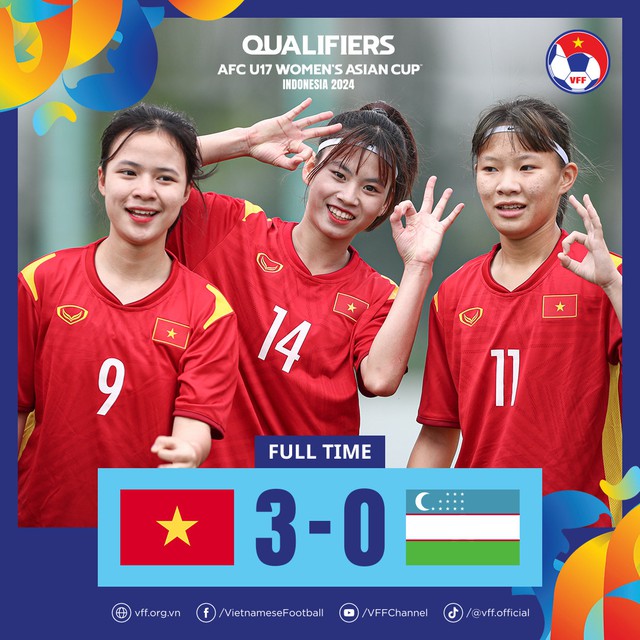 U17 nữ Việt Nam giành quyền vào vòng loại thứ 2 giải U17 nữ châu Á 2024 - Ảnh 2.