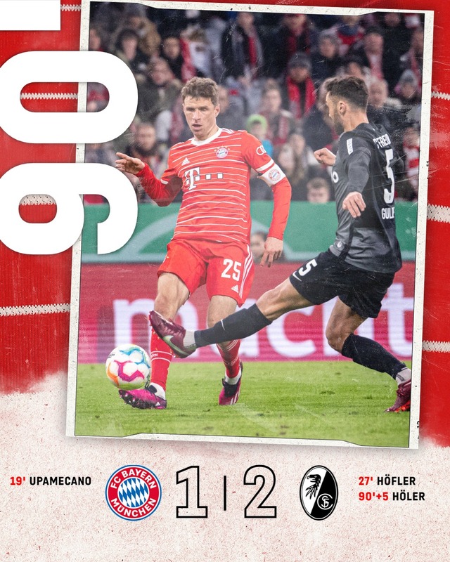 Bayern Munich thất bại trước Freiburg tại Cúp Quốc gia Đức   - Ảnh 2.