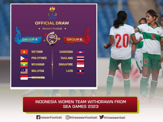 Indonesia rút lui, bảng đấu của ĐT nữ Việt Nam ở SEA Games 32 chỉ còn 4 đội - Ảnh 1.