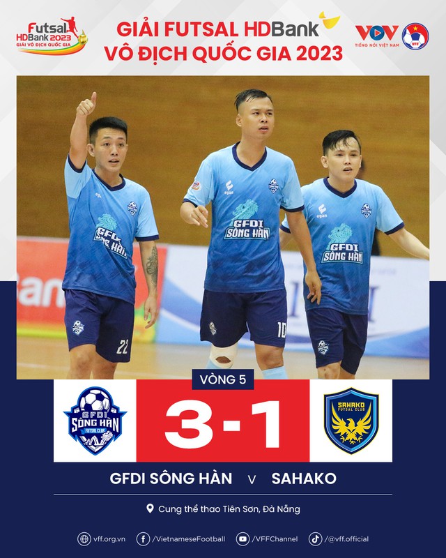 Vòng 5 giải futsal VĐQG 2023 | Sanvinest Khánh Hòa áp sát ngôi đầu - Ảnh 2.