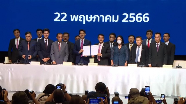 Các chính đảng ủng hộ lãnh đạo Đảng Tiến bước làm Thủ tướng Thái Lan - Ảnh 1.