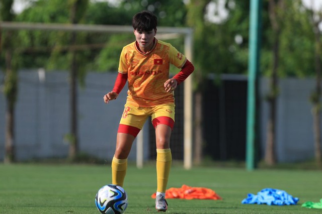 ĐT nữ Việt Nam làm quen với trái bóng OCEAUNZ của VCK bóng đá nữ thế giới 2023 - Ảnh 3.