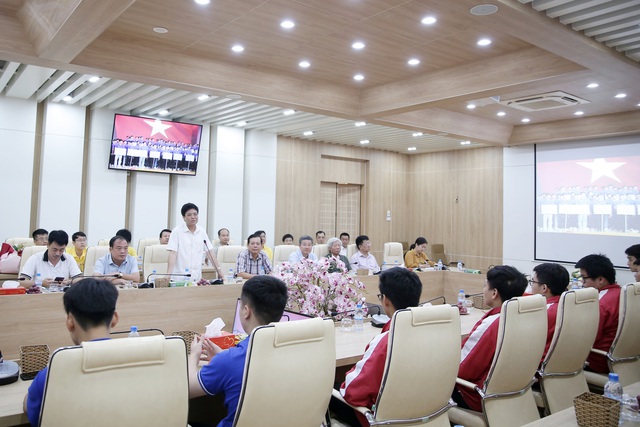Sở Khoa học và Công nghệ tỉnh Nam Định giao lưu với các đội tuyển Robocon Việt Nam 2023 - Ảnh 8.