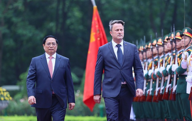 Thủ tướng Phạm Minh Chính chủ trì lễ đón Thủ tướng Đại Công quốc Luxembourg thăm chính thức Việt Nam - Ảnh 3.