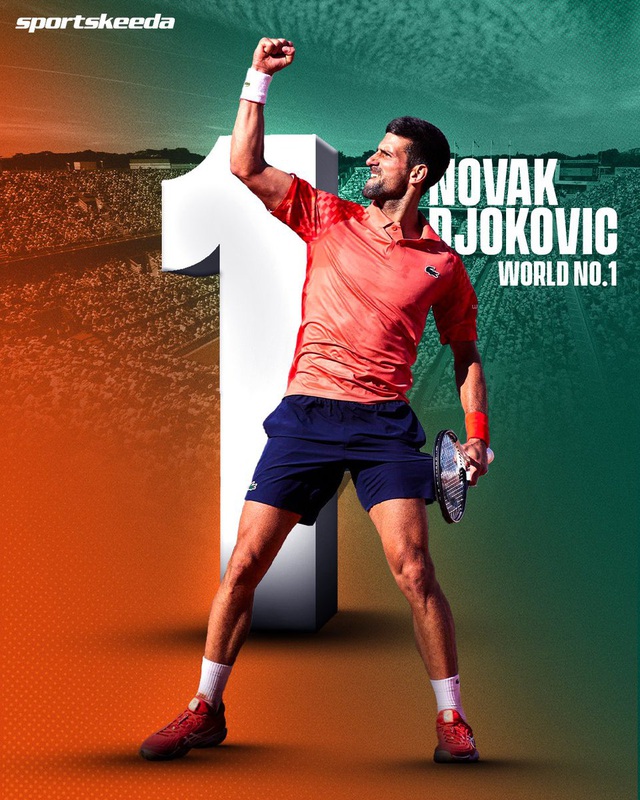 Djokovic trở lại ngôi vị số 1 thế giới sau chức vô địch Pháp mở rộng 2023   - Ảnh 1.