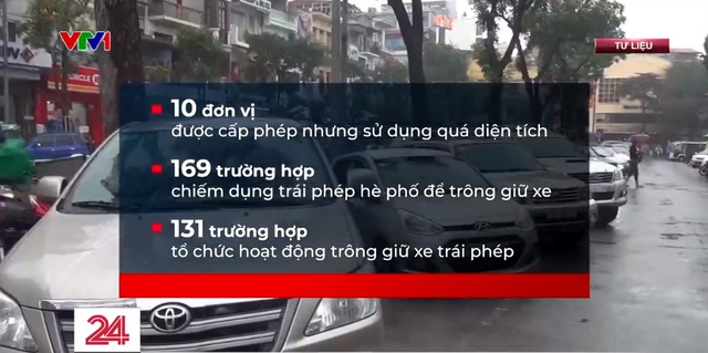 Hơn 500 điểm trông giữ xe ở Hà Nội bị xử phạt - Ảnh 1.