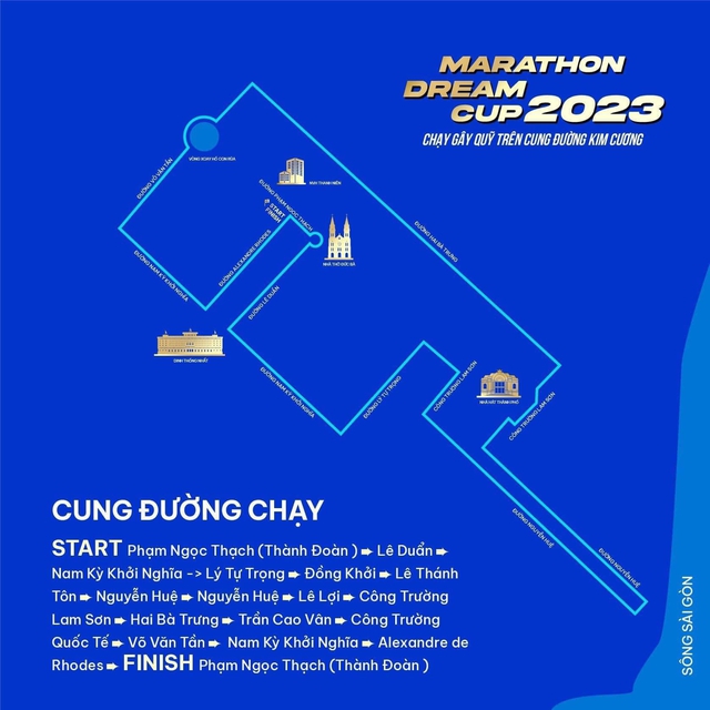 Cung đường đẹp nhất TP Hồ Chí Minh trở thành đường chạy cho Runners của Marathon Dream Cup 2023 - Ảnh 1.