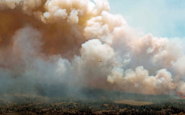 Khói bụi cháy rừng tại Canada lan sang châu Âu - Ảnh 1.