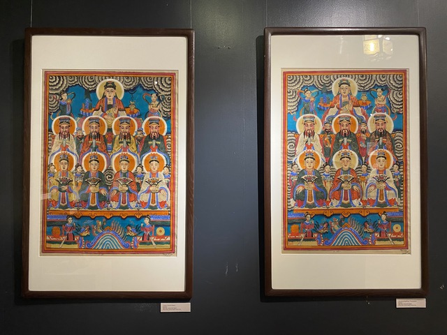 Đặc sắc triển lãm đa sắc màu Đối thoại với dòng tranh dân gian Hàng Trống - Ảnh 4.