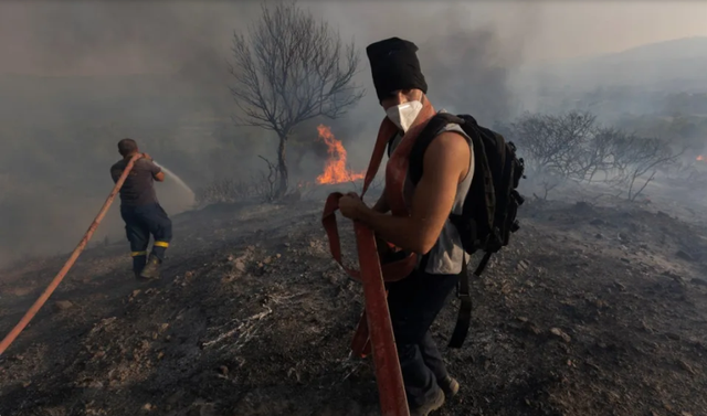 Hy Lạp cảnh báo tình trạng chiến tranh khi phải đối phó với cháy rừng - Ảnh 1.
