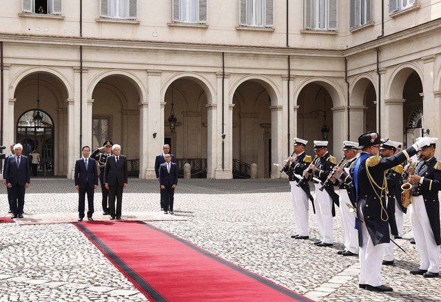 Lễ đón chính thức Chủ tịch nước Võ Văn Thưởng thăm cấp nhà nước tới Italy - Ảnh 2.