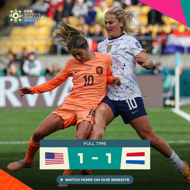 World Cup nữ 2023 | ĐT nữ Mỹ chật vật hòa ĐT nữ Hà Lan - Ảnh 2.