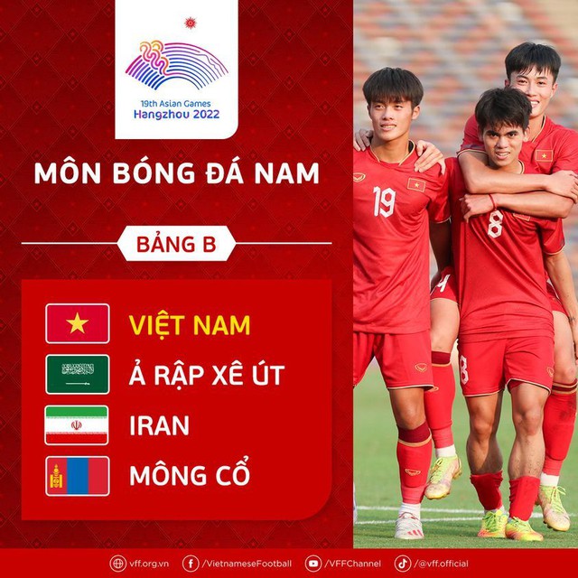 Bốc thăm bóng đá nam Asiad 19: ĐT Olympic Việt Nam rơi vào bảng đấu khó   - Ảnh 1.
