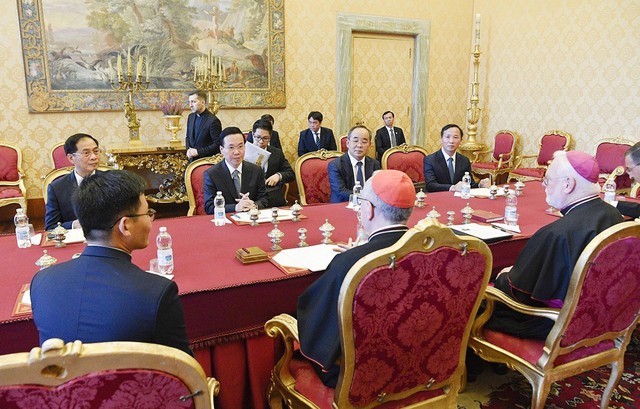 Chủ tịch nước hội kiến Thủ tướng Tòa thánh Vatican - Ảnh 2.