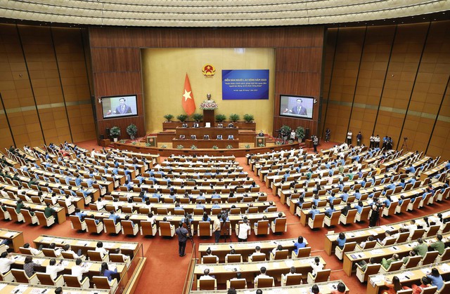 Chủ tịch Quốc hội Vương Đình Huệ chủ trì Diễn đàn người lao động năm 2023 - Ảnh 1.