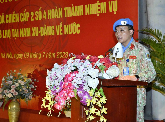 Bệnh viện dã chiến cấp 2 số 4 của Việt Nam hoàn thành nhiệm vụ về nước - Ảnh 2.