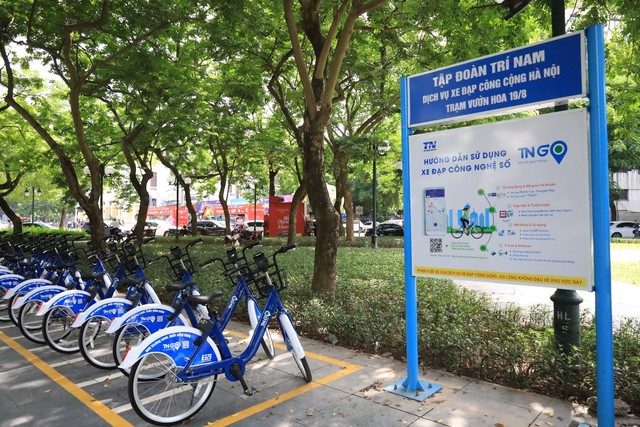 Dịch vụ xe đạp công cộng bắt đầu được triển khai tại Hà Nội - Ảnh 2.