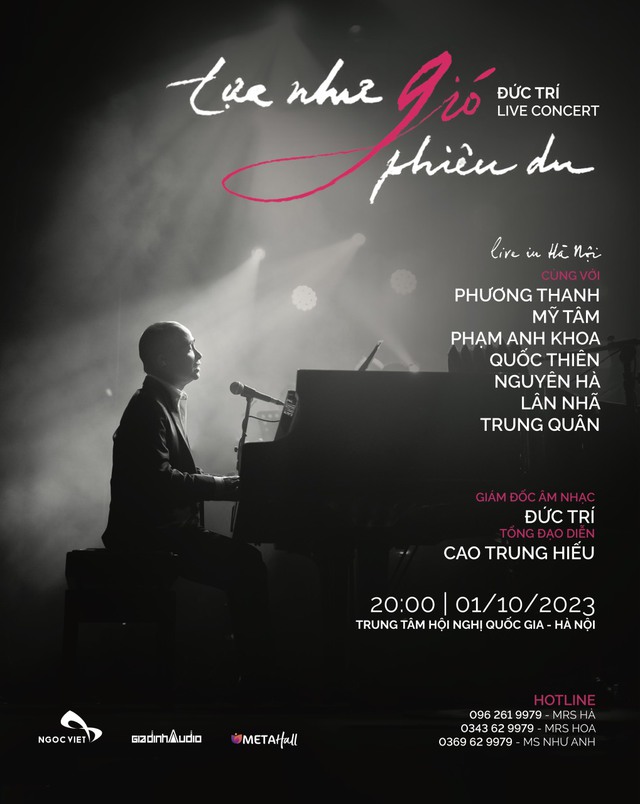 Live concert của nhạc sĩ Đức Trí Tựa như gió phiêu du - Ảnh 1.