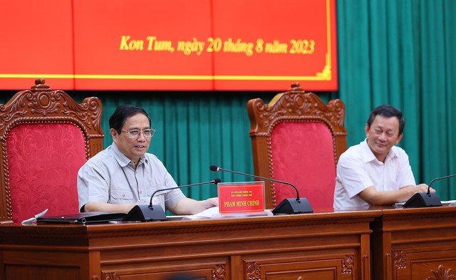 Thủ tướng Phạm Minh Chính làm việc với Ban Thường vụ Tỉnh ủy Kon Tum - Ảnh 3.