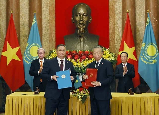 Việt Nam - Kazakhstan thống nhất đưa quan hệ hợp tác hai nước đi vào chiều sâu và hiệu quả - Ảnh 7.