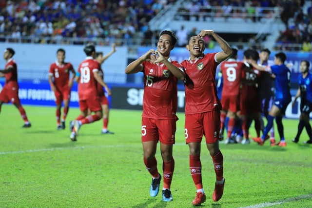 Vượt qua U23 Thái Lan, U23 Indonesia gặp U23 Việt Nam chung kết - Ảnh 4.