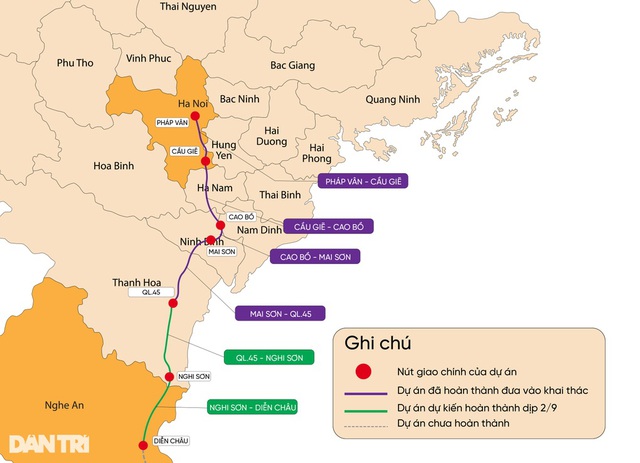 Thông xe trục cao tốc Hà Nội - Nghệ An: Từ Pháp Vân đến Diễn Châu chỉ mất hơn 3 tiếng - Ảnh 1.