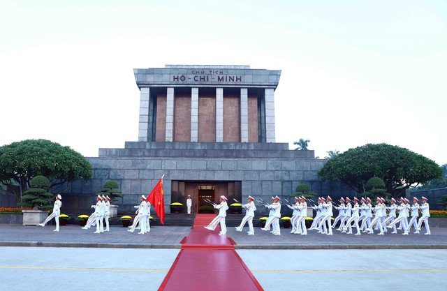 Lễ Thượng cờ trên Quảng trường Ba Đình kỷ niệm 78 năm ngày Quốc khánh 2/9 - Ảnh 2.