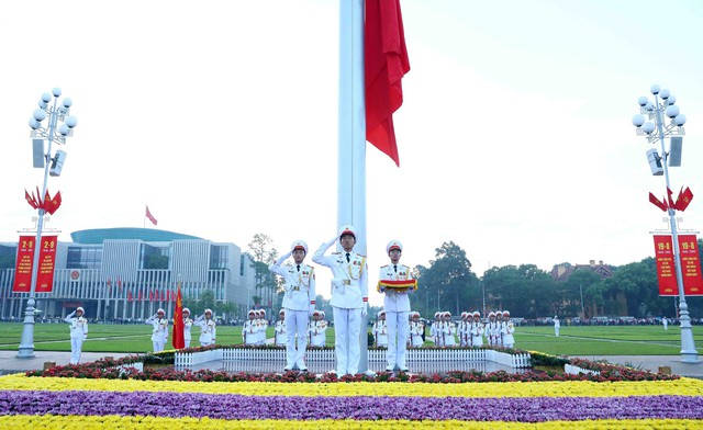 Lễ Thượng cờ trên Quảng trường Ba Đình kỷ niệm 78 năm ngày Quốc khánh 2/9 - Ảnh 9.