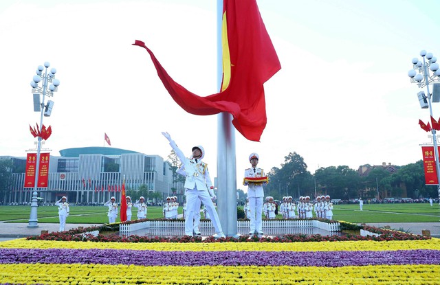 Lễ Thượng cờ trên Quảng trường Ba Đình kỷ niệm 78 năm ngày Quốc khánh 2/9 - Ảnh 8.