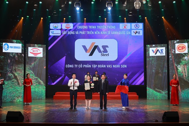VAS được vinh danh Tập đoàn sản xuất thép Xanh hàng đầu vì môi trường - Ảnh 1.