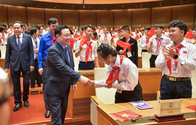 263 đại biểu trẻ em cả nước dự Phiên họp giả định Quốc hội trẻ em lần thứ nhất - Ảnh 1.
