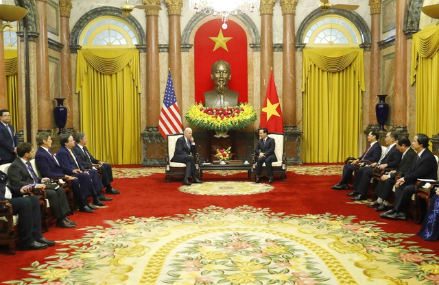 Chủ tịch nước Võ Văn Thưởng tiếp Tổng thống Hoa Kỳ Joe Biden - Ảnh 3.