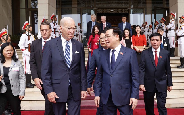 Chủ tịch Quốc hội Vương Đình Huệ hội kiến Tổng thống Hoa Kỳ Joe Biden - Ảnh 9.