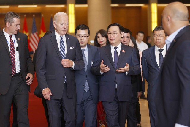 Chủ tịch Quốc hội Vương Đình Huệ hội kiến Tổng thống Hoa Kỳ Joe Biden - Ảnh 4.