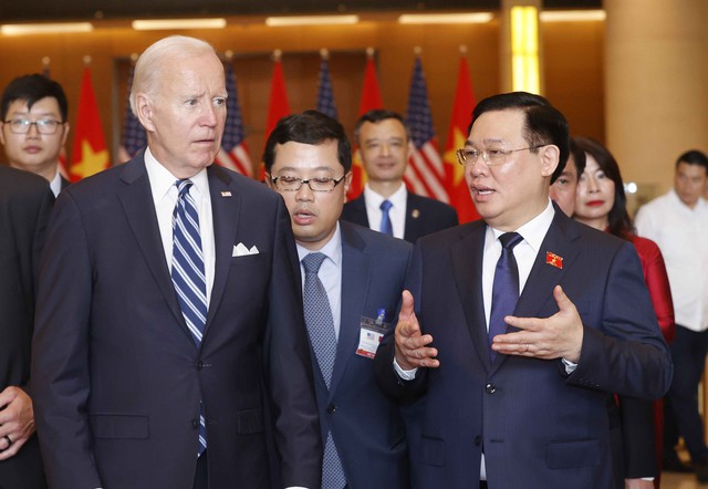 Chủ tịch Quốc hội Vương Đình Huệ hội kiến Tổng thống Hoa Kỳ Joe Biden - Ảnh 3.