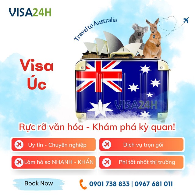 Dịch vụ visa thăm thân Úc chuyên nghiệp và đơn giản tại Visa24h - Ảnh 1.