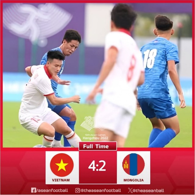 Olympic Việt Nam 4-2 Olympic Mông Cổ: Chiến thắng ngày ra quân | ASIAD 19 - Ảnh 2.