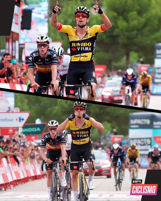 Primoz Roglic về nhất chặng 8 giải đua xe đạp La Vuelta   - Ảnh 1.