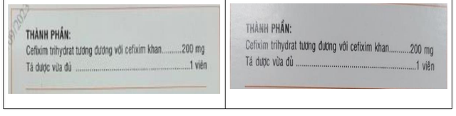Bộ Y tế cảnh báo thuốc giả CEFIXIME 200 - Ảnh 4.