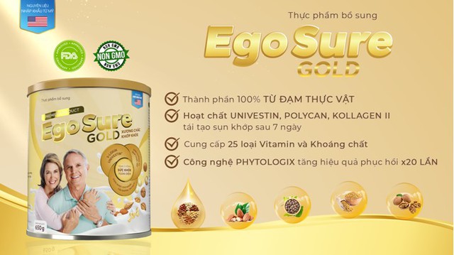 Ra mắt Egosure Gold - Thực phẩm dinh dưỡng cho xương chắc khỏe - Ảnh 2.