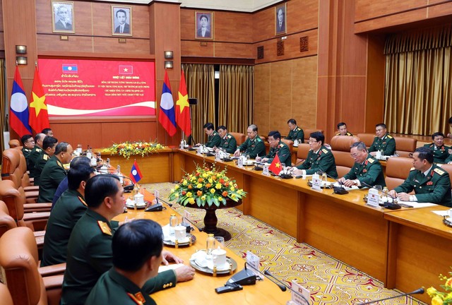 Tăng cường hợp tác quốc phòng Việt Nam - Lào - Ảnh 3.