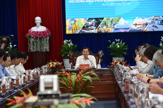 Phó Thủ tướng Lê Minh Khái chủ trì Hội nghị Hội đồng điều phối vùng đồng bằng sông Cửu Long - Ảnh 1.