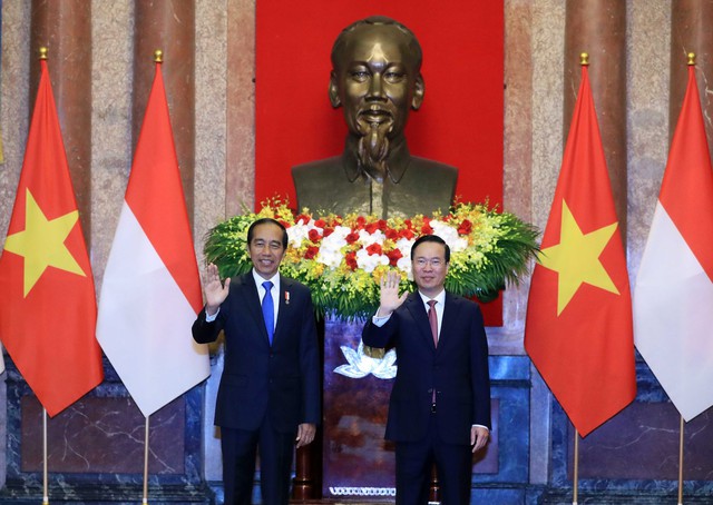 Chủ tịch nước Võ Văn Thưởng chủ trì lễ đón Tổng thống Indonesia - Ảnh 7.