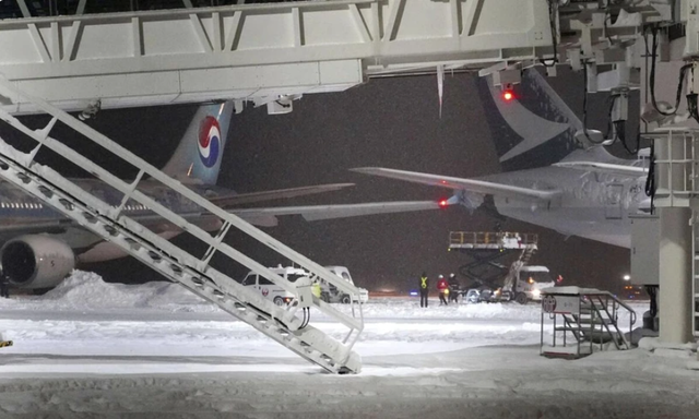 Va chạm máy bay tại Nhật Bản do tuyết rơi dày - Ảnh 2.