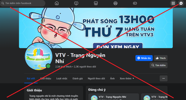 Cảnh báo giả mạo VTV tổ chức tuyển sinh Trạng nguyên nhí - Ảnh 1.