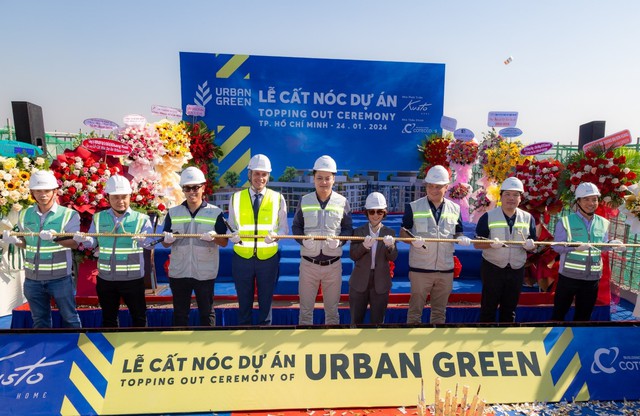 Lễ cất nóc dự án Urban Green tại Thành phố Thủ Đức - Ảnh 1.