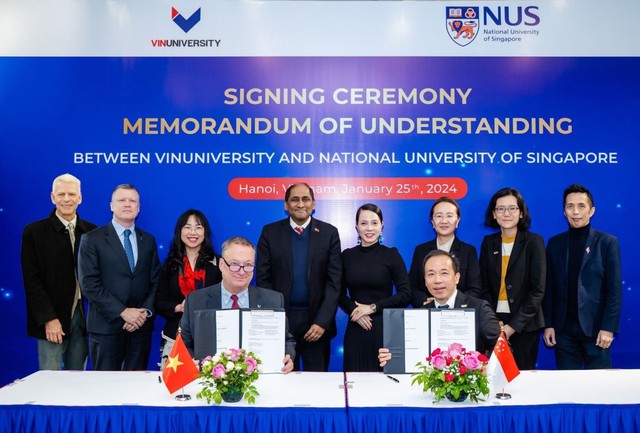 Vinuni hợp tác với Đại học Quốc gia Singapore về đổi mới sáng tạo - Ảnh 1.