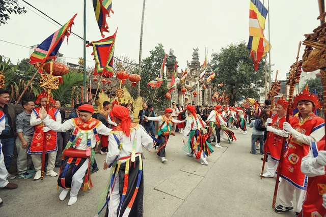 Độc đáo điệu múa bồng làng Triều Khúc - Ảnh 2.